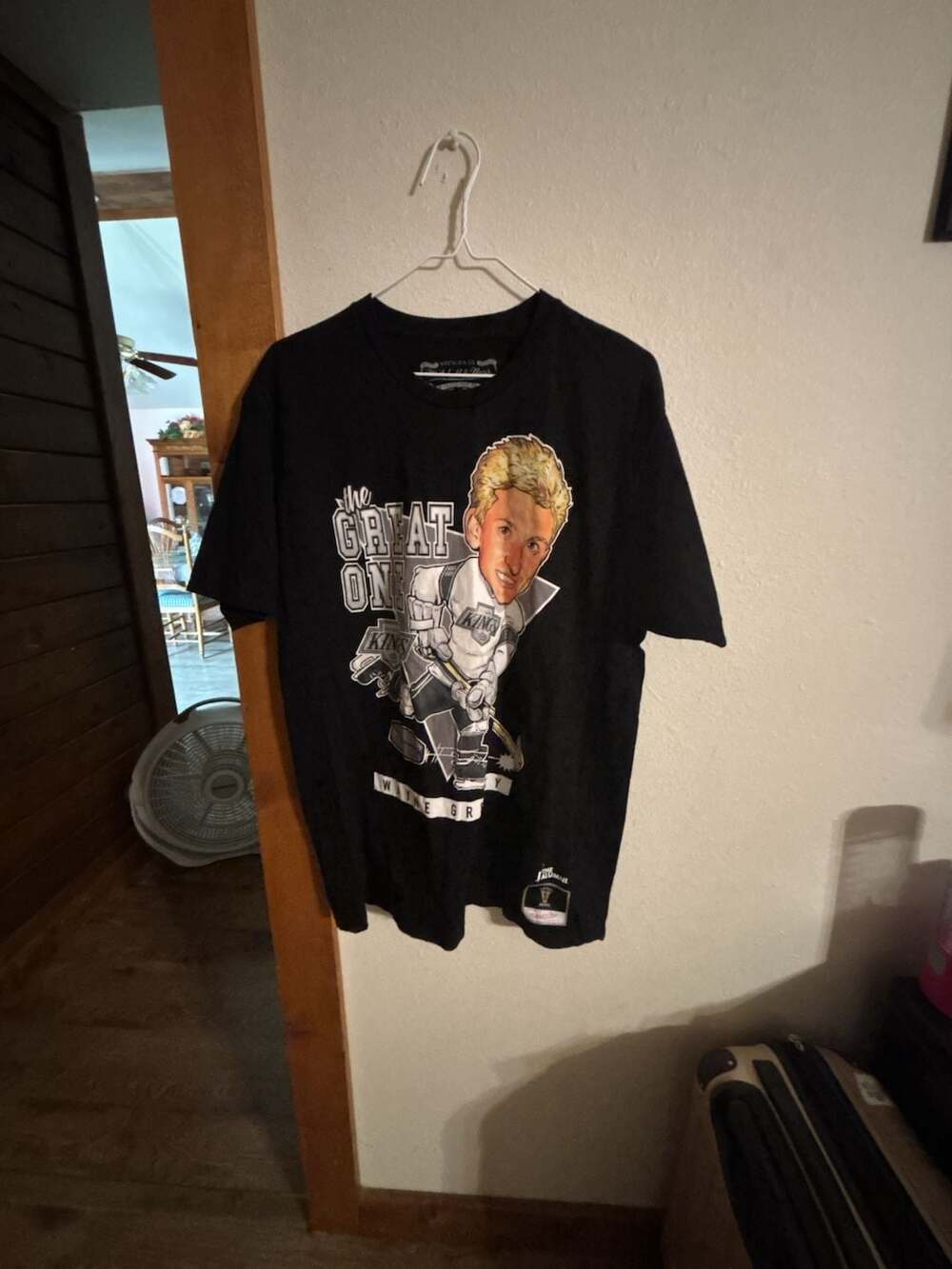 Mitchell & Ness Wayne Gretzky Los Angeles Kings T-Shirt Size L Black